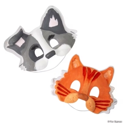 Dog & Cat Do-It-Yourself Masks - 12Pk